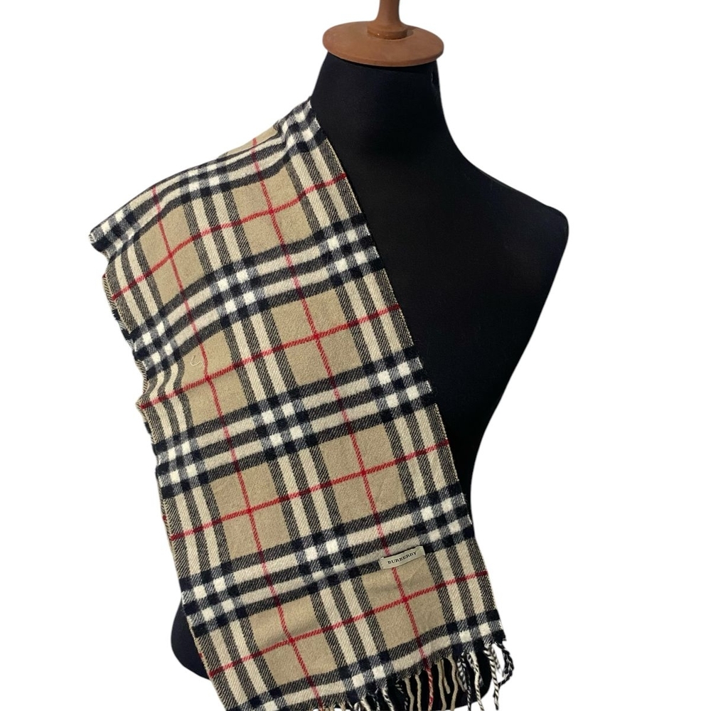 Burberry Plaid Wool Scarf